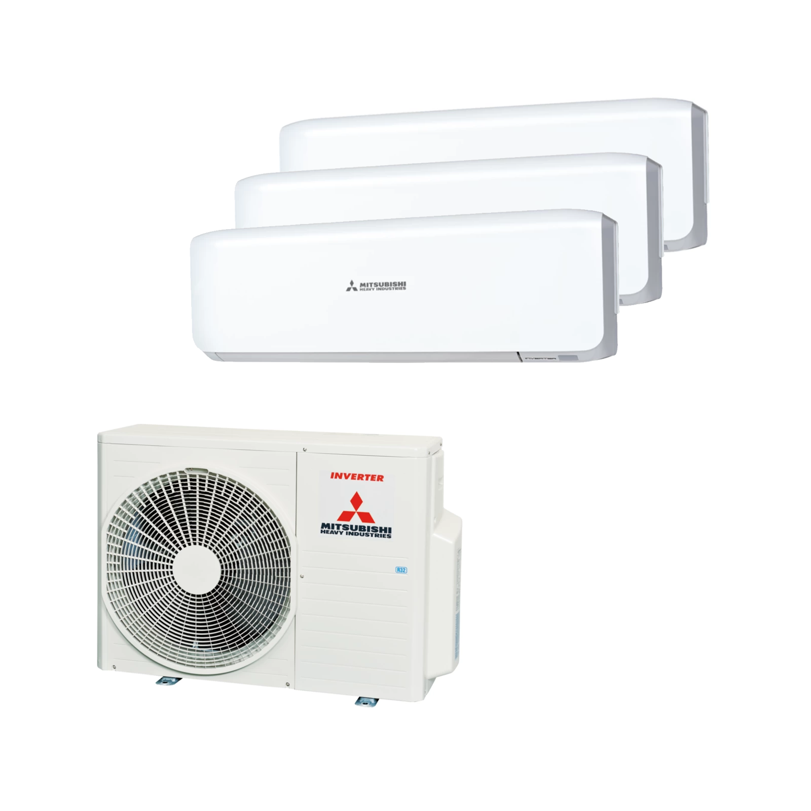 Klimaanlage Multisplit- Set Außengerät SCM60ZS-W mit 3 Wandgeräte SRK20ZS-W zum Kühlen|Heizen 