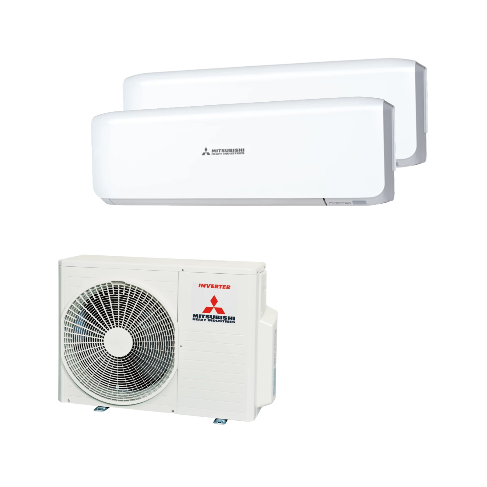 Klimaanlage Multisplit- Set Außengerät SCM50ZS-S1 mit 2 Wandgeräte SRK25ZS-W zum Kühlen|Heizen 