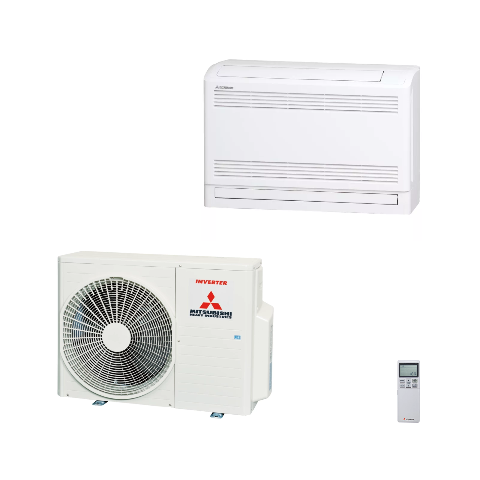 Klimaanlage Multisplit-Set Außengerät SCM50ZS-W mit Truhengerät (2x) SRF25ZS-W